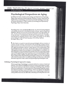 Psychological Perspectives on Aging