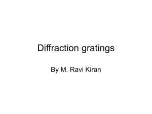 Diffraction gratings