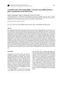 A detailed study of the Gagua Ridge: A fracture zone uplifted during