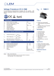 Voltage Transducer CV 3-1500 V = 1000 V