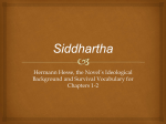 Introduction to Siddhartha powerpoint