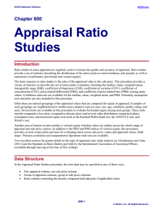 Appraisal Ratio Studies