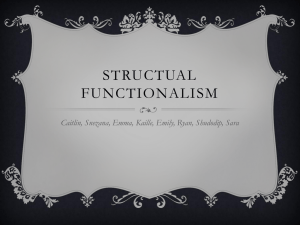 structual functionalism - BCI