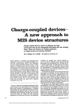 Charge-coupled devices- MIS device structures