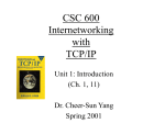 CSC 335 Data Communications and Networking I