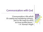 Communication with God