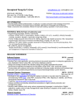 Resume - University of Utah School of Computing