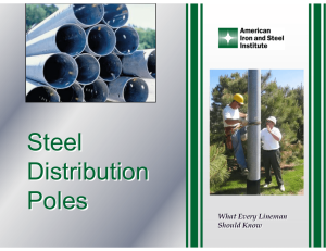 Steel Distribution Poles Steel Distribution Poles