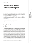 Microwave Radio Telescope Projects