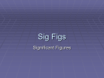 Sig Figs