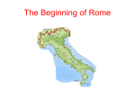 The Beginning of Rome