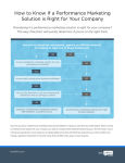 How to Know If a Performance Marketing Solution is Right for