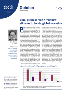 Blue, green or red? A `rainbow` stimulus to tackle global recession