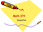 Inequalities - Flow in Sports