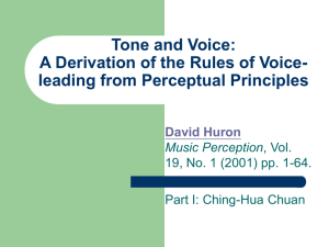 A Derivation of the Rules of Voice-leading from Perceptual Principles