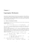Chapter 1: Lagrangian Mechanics