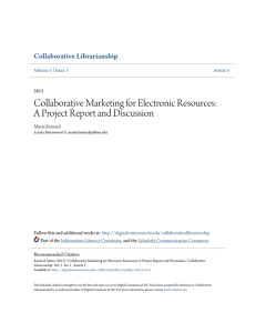 Collaborative Marketing for Electronic Resources