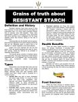 Grains of truth about RESISTANT STARCH