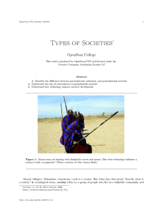 Types of Societies