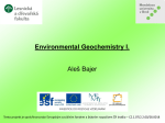 Environmental Geochemistry I.