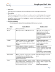 Esophageal Soft Diet