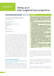 Setting up an adult congenital heart programme