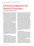 Clinical Endpoints for Retinal disorders
