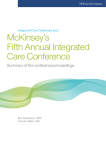 McKinsey`s Fifth Annual Integrated Care Conference