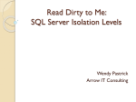 Read Dirty to Me: SQL Server Isolation Levels