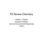 FE Review Chemistry - UTSA College of Engineering