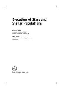 Evolution of Stars and Stellar Populations