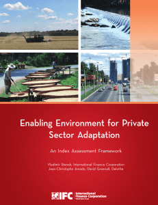Enabling Environment for Private Sector Adaptation