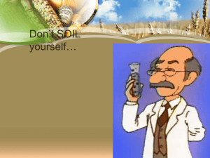 Lesson 2 – Soil