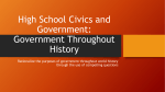 High School Civics and Government