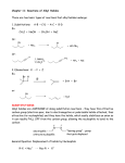 Chapter 11: Reactions of Alkyl Halides There are two basic types of