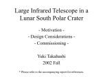 Large Infrared Telescope in a Lunar South Polar Crater