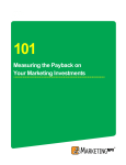Measuring the Payback on Your Marketing Investments