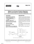 800mA Low Dropout Positive Regulator with Current Source and