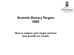 Scottish Dietary Targets Power point