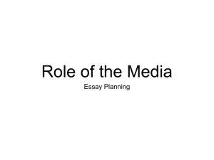 Role of the Media