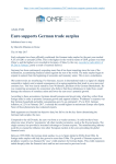 Euro supports German trade surplus