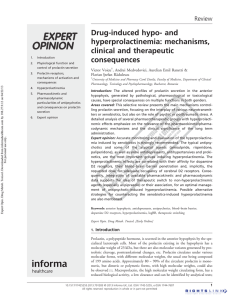 Drug-induced hypo- and hyperprolactinemia: mechanisms, clinical