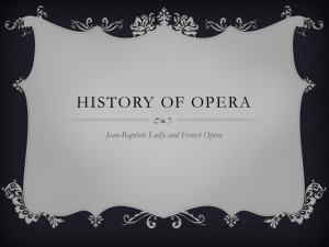 History of Opera