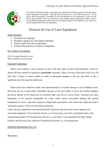 Protocol for Use of Laser Equipment - Leeds Chemistry