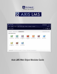Axis LMS Web Object Modules Guide