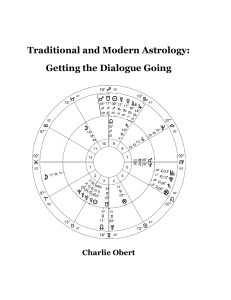 Traditional and Modern Astrology Dialog
