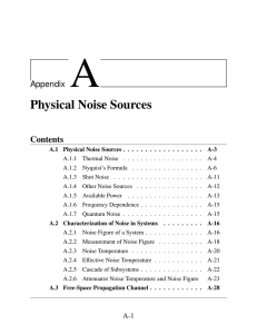 Physical Noise Sources