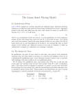The Lucas Asset Pricing Model