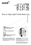 Easy-to-Align Light Curtain Beam Axis