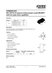 ZXMN2B14FH 20V SOT23 N-channel enhancement mode MOSFET